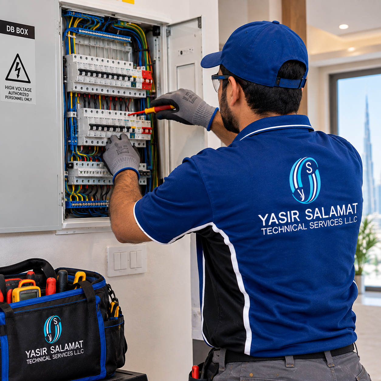 electrician fixing db box